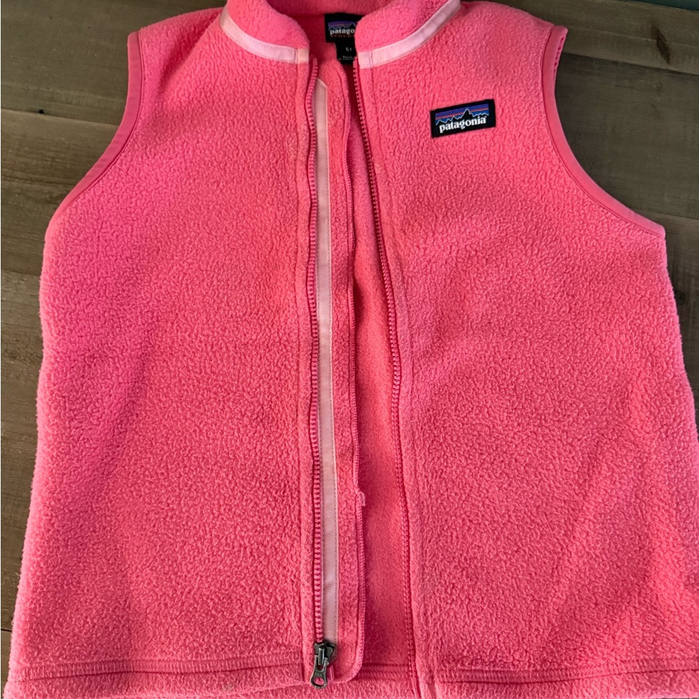 Patagonia Bright Pink Synchilla Fleece Vest